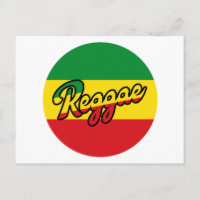 Reggae Music met reggagevlagkleuren