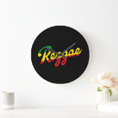 Reggae Music met reggagevlagkleuren Grote Klok (Huis)