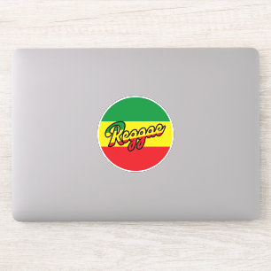 Reggae Music met reggagevlagkleuren Sticker