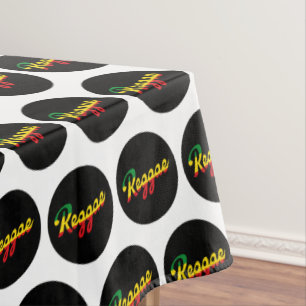 Reggae Music met reggagevlagkleuren Tafelkleed