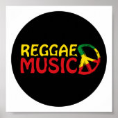 Reggae Music - model2b-cirkel-zwart Poster (Voorkant)