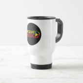 Reggae Music - model2b-cirkel-zwart Reisbeker (Voorkant rechts)