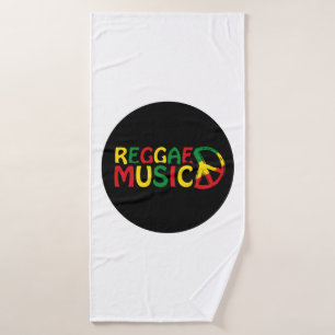 Reggae Music-ontwerp, reggae art Badhanddoek