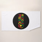 Reggae Music-ontwerp, reggae art Badhanddoek (Badhanddoek)