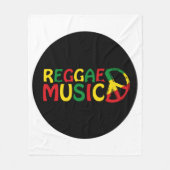 Reggae Music-ontwerp, reggae art Fleece Deken (Voorkant)