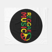 Reggae Music-ontwerp, reggae art Fleece Deken (Voorkant (Horizontaal))