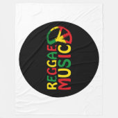 Reggae Music-ontwerp, reggae art Fleece Deken (Voorkant)