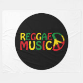 Reggae Music-ontwerp, reggae art Fleece Deken (Voorkant (Horizontaal))