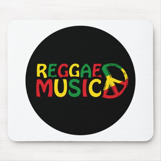 Reggae Music-ontwerp, reggae art Muismat (Voorkant)