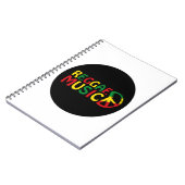 Reggae Music-ontwerp, reggae art Notitieboek (Linkerzijde)