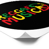 Reggae Music-ontwerp, reggae art Poster (Hoek)