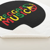 Reggae Music-ontwerp, reggae art Sherpa Deken (3/4)
