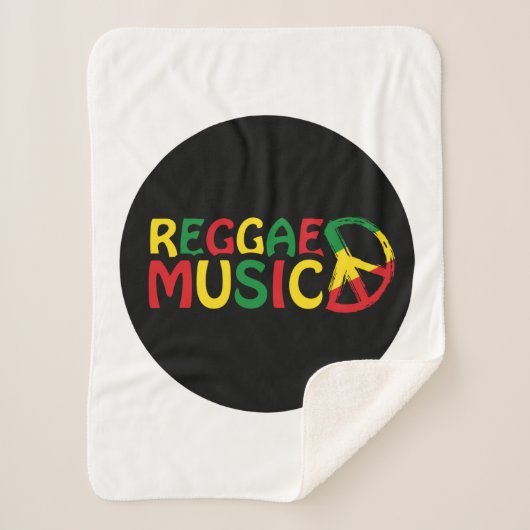 Reggae Music-ontwerp, reggae art Sherpa Deken (Voorkant)