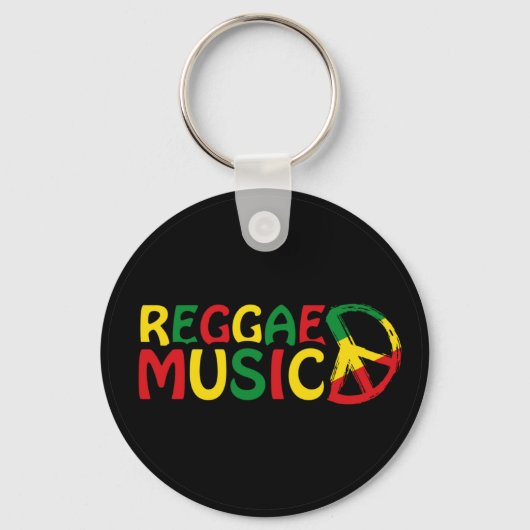 Reggae Music-ontwerp, reggae art Sleutelhanger (Voorkant)