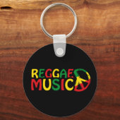 Reggae Music-ontwerp, reggae art Sleutelhanger (Voorkant)