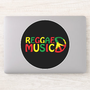 Reggae Music-ontwerp, reggae art Sticker