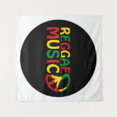 Reggae Music-ontwerp, reggae art Wandkleed (Voorkant (horizontaal))