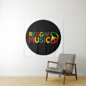 Reggae Music-ontwerp, reggae art Wandkleed (In situ)