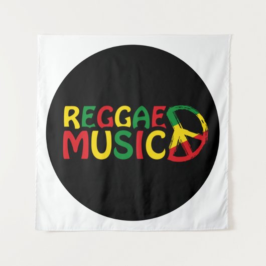 Reggae Music-ontwerp, reggae art Wandkleed (Voorkant)