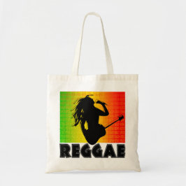 Reggae Music Rasta Rastaman Guitar Budget Canvas t Tote Bag