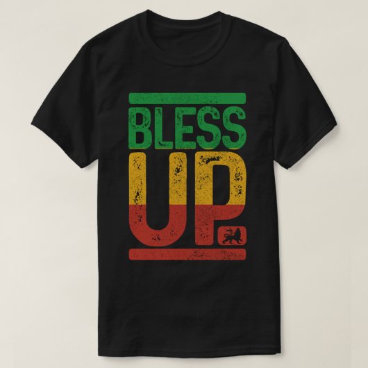 Reggae Music Rastafari Lion Judah Rast T-shirt (Design voorkant)