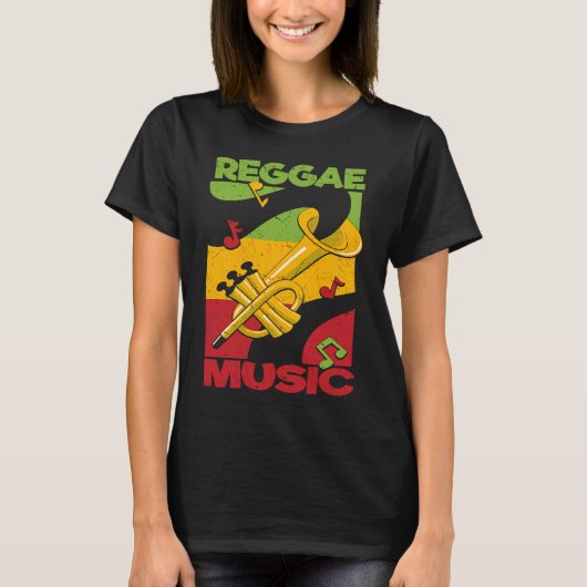 Reggae Music Rastafari Rasta Jamaica Reggae T-shirt (Voorkant)