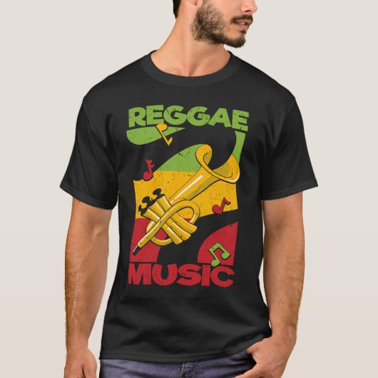Reggae Music Rastafari Rasta Jamaica Reggae T-shirt (Voorkant)