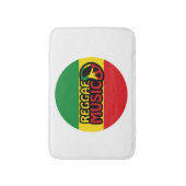 Reggae Music, reggae art met vredessymbool Badmat (Voorkant Verticaal)