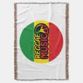 Reggae Music, reggae art met vredessymbool Deken (Voorkant Verticaal)