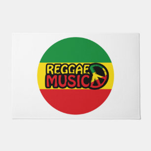 Reggae Music, reggae art met vredessymbool Deurmat
