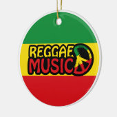 Reggae Music, reggae art met vredessymbool Keramisch Ornament (Links)