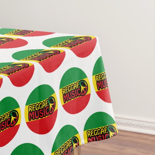 Reggae Music, reggae art met vredessymbool Tafelkleed (Voorbeeld)