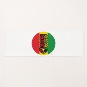 Reggae Music, reggae art met vredessymbool Yogamat (Voorkant (horizontaal))