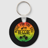 Reggae Music Vinyl Record Sleutelhanger (Voorkant)