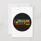 Reggae Music with positive quotes Kaart (Voorkant)