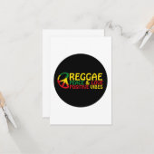 Reggae Music with positive quotes Kaart (Voorkant / Achterkant in situ)