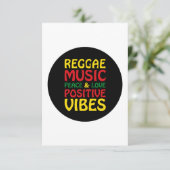 Reggae Music with positive sayings Kaart (Staand voorkant)
