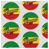 Reggae Music with reggae flag colors Stof (Close Up)