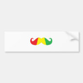 reggae mustache bumpersticker (Voorkant)