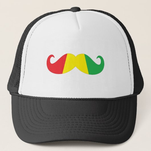 reggae mustache trucker pet (Voorkant)