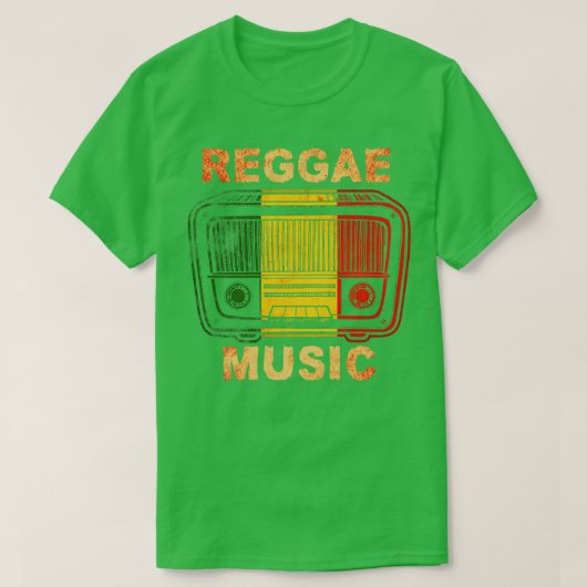 Reggae Muziek 6 T-shirt (Design voorkant)