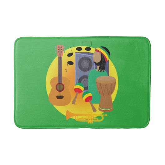 Reggae-muziek Badmat (Voorkant)