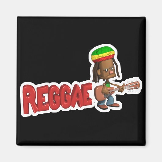 reggae muziek ontwerp magneet (Voorkant)