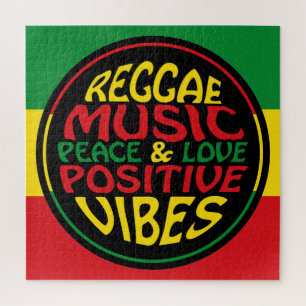 Reggae-muziek positieve uitspraken legpuzzel