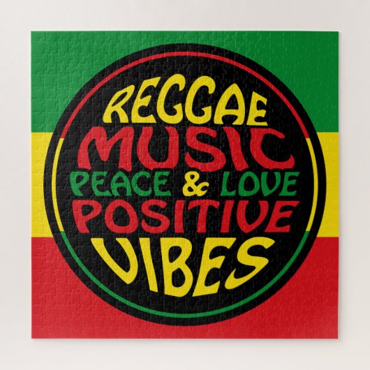 Reggae-muziek positieve uitspraken legpuzzel (Verticaal)