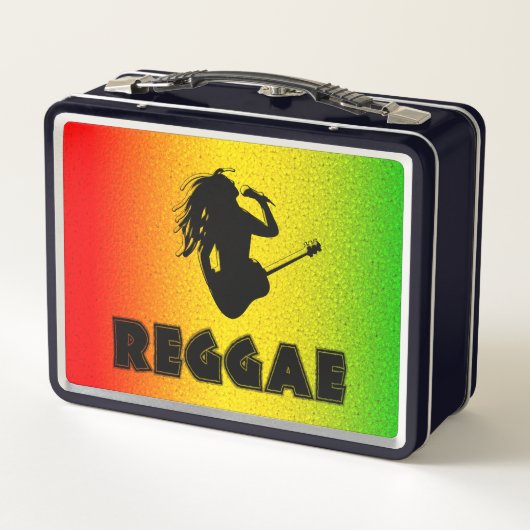 Reggae Muziek Rasta Rastaman Rastafarian Lunch Box (Achterkant)