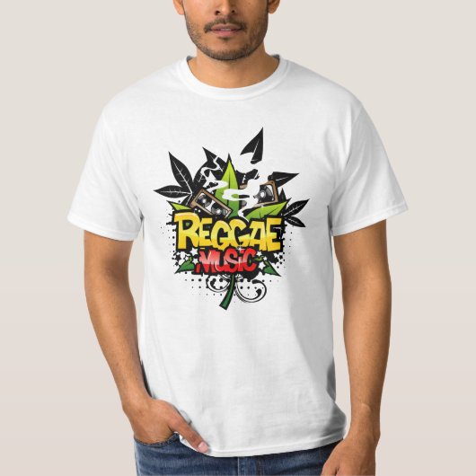 Reggae-muziek T-shirt (Voorkant)