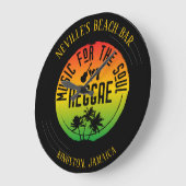 Reggae-muziek vinylplaat grote klok (Hoek)