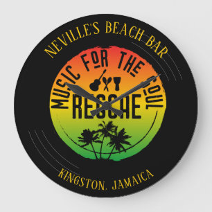 Reggae-muziek vinylplaat grote klok