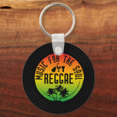 Reggae-muziek vinylplaat sleutelhanger (Voorkant)